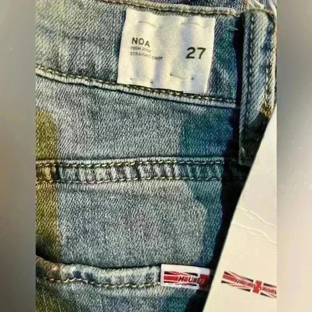 NWT Hudson Noa High Rise Crop Fray Jeans size 27 new - Picture 2 of 6